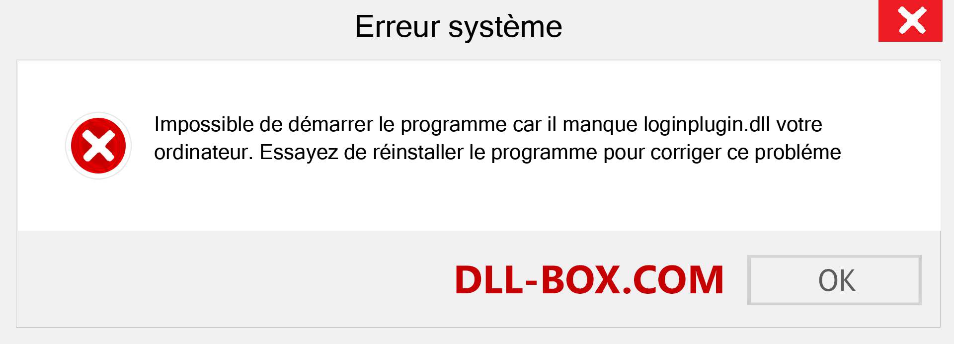 Le fichier loginplugin.dll est manquant ?. Télécharger pour Windows 7, 8, 10 - Correction de l'erreur manquante loginplugin dll sur Windows, photos, images